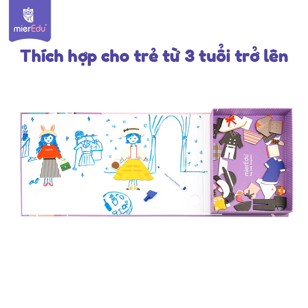 Hộp trò chơi lắp ghép nam châm sáng tạo mierEdu [Magnetic Art Case]