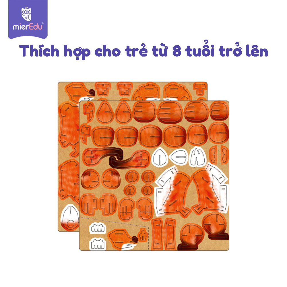 Bộ Xếp Hình 3D Mini – Cáo Đuôi Đỏ