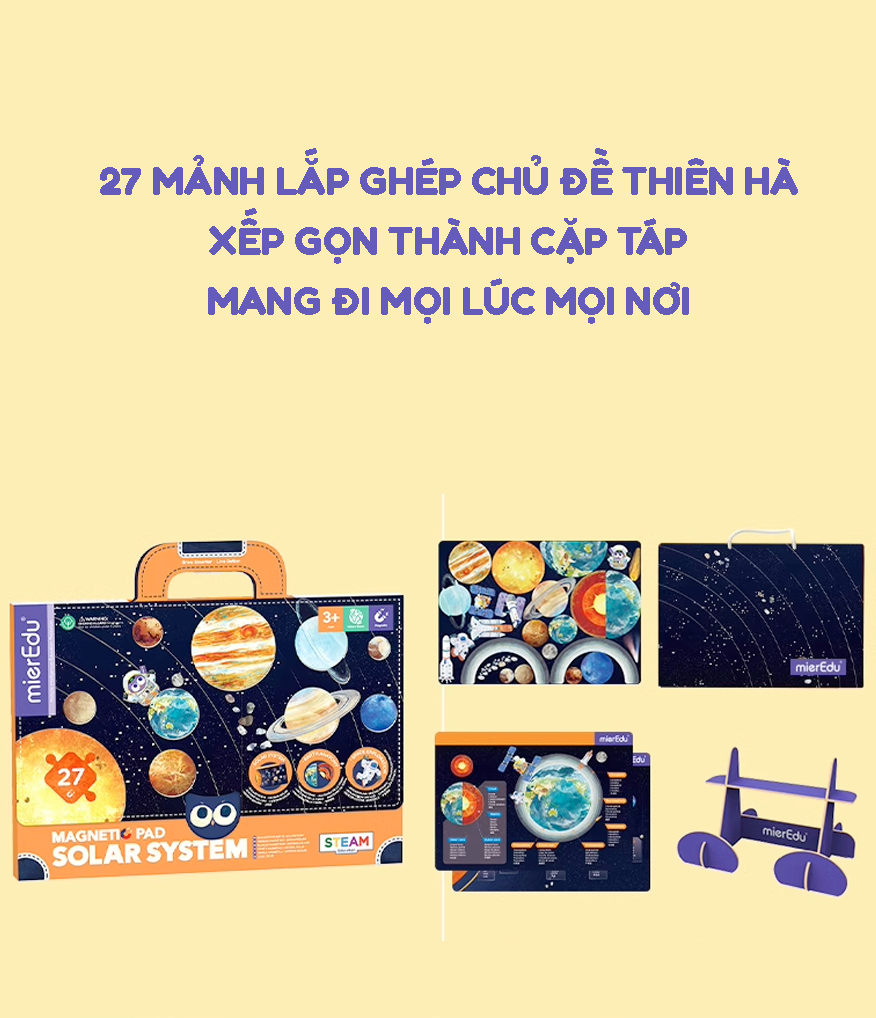 Bảng xếp hình nam châm _ Hệ mặt trời