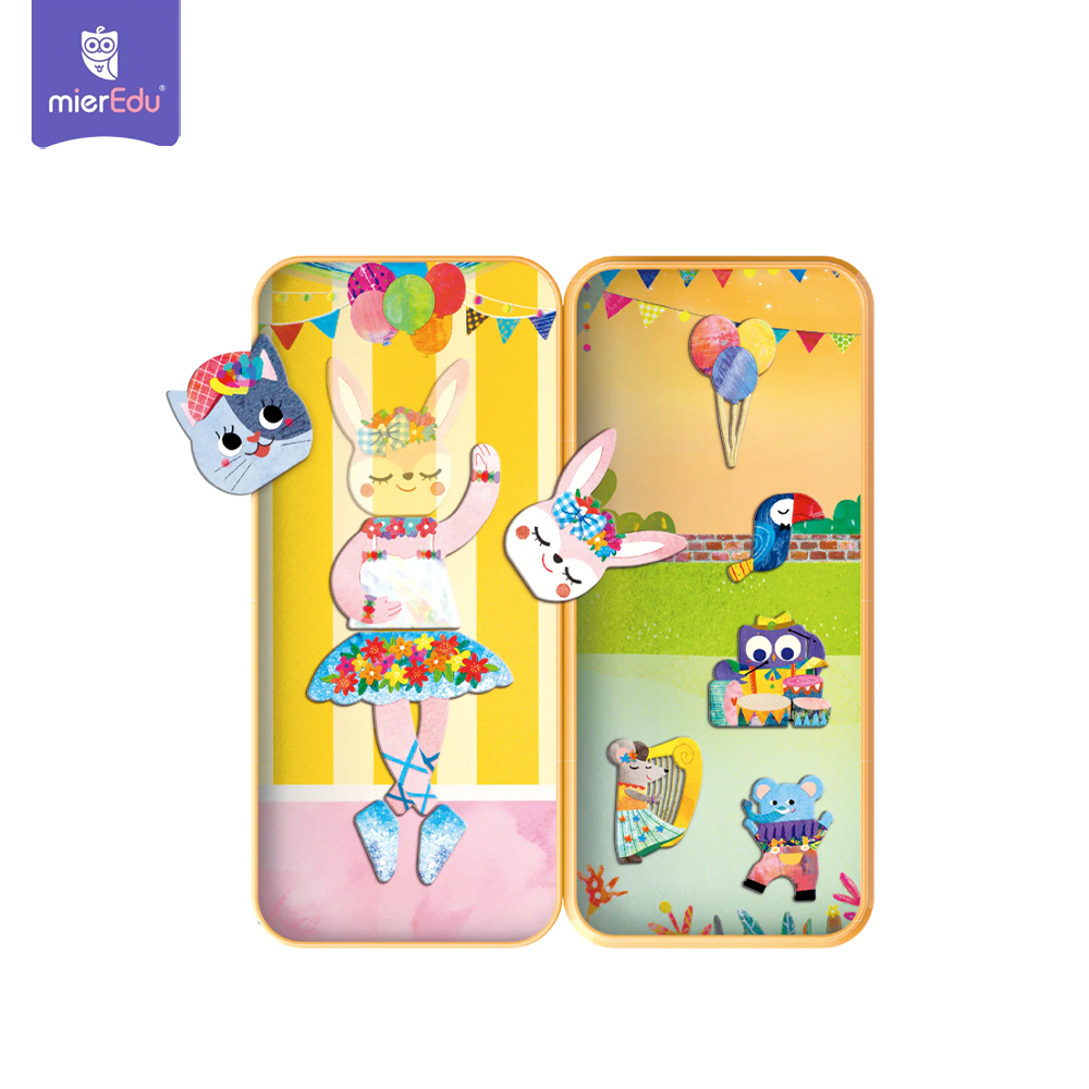 Hộp bút kèm mảnh ghép nam châm _ Khu vường âm nhạc