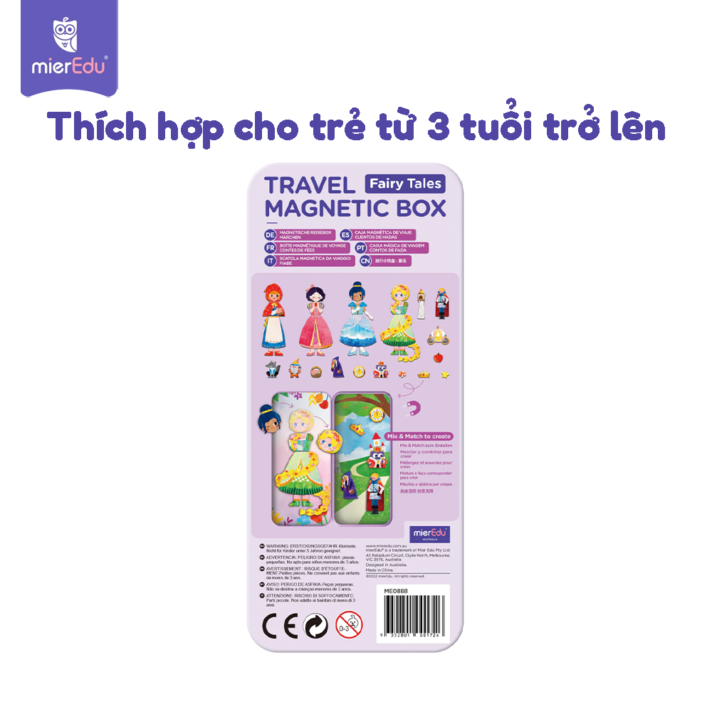 Hộp bút kèm mảnh ghép nam châm _ Cổ tích