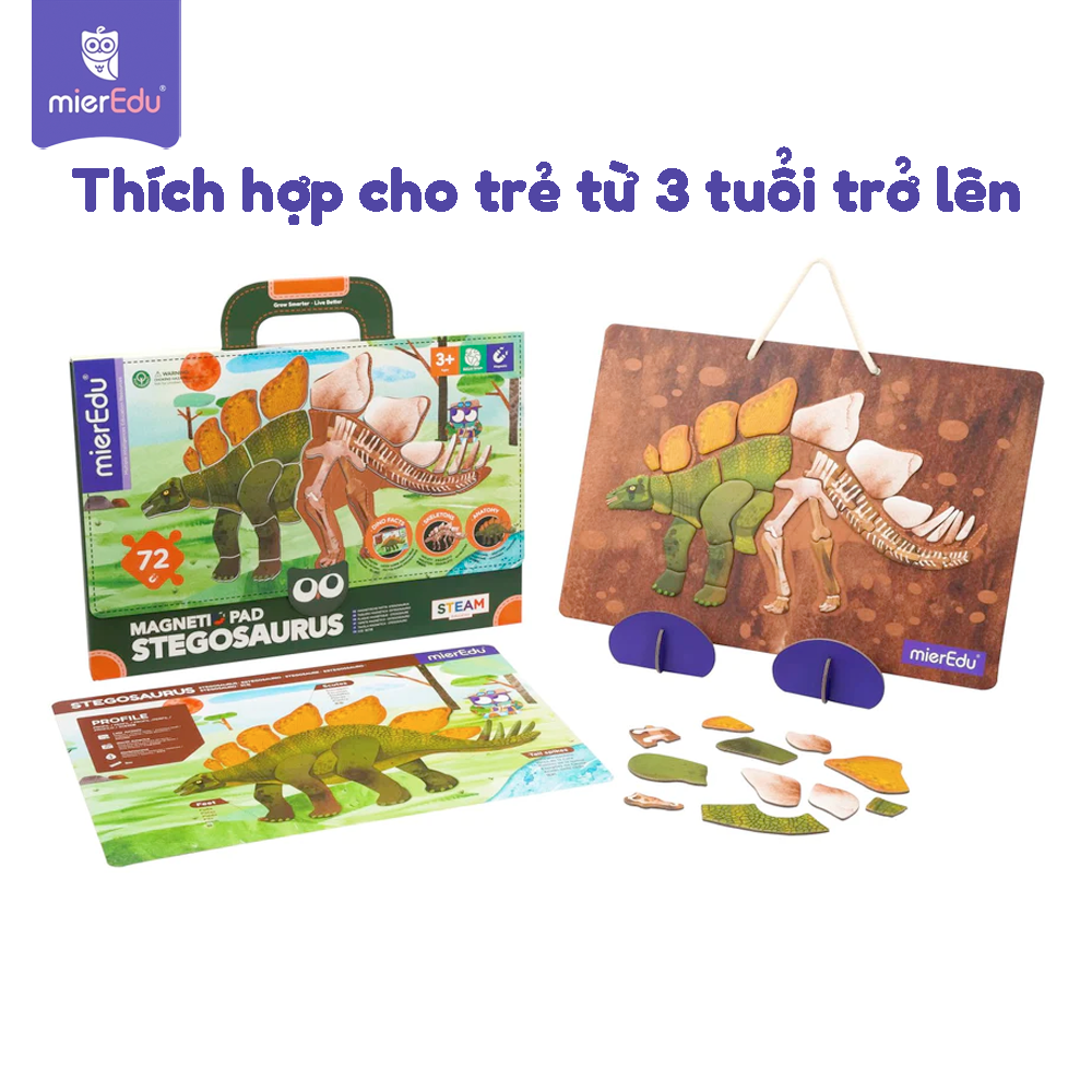 Bảng xếp hình nam châm _ Khủng long vây kiếm