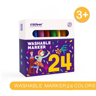 Bút lông dầu 24 màu Mideer MD4070