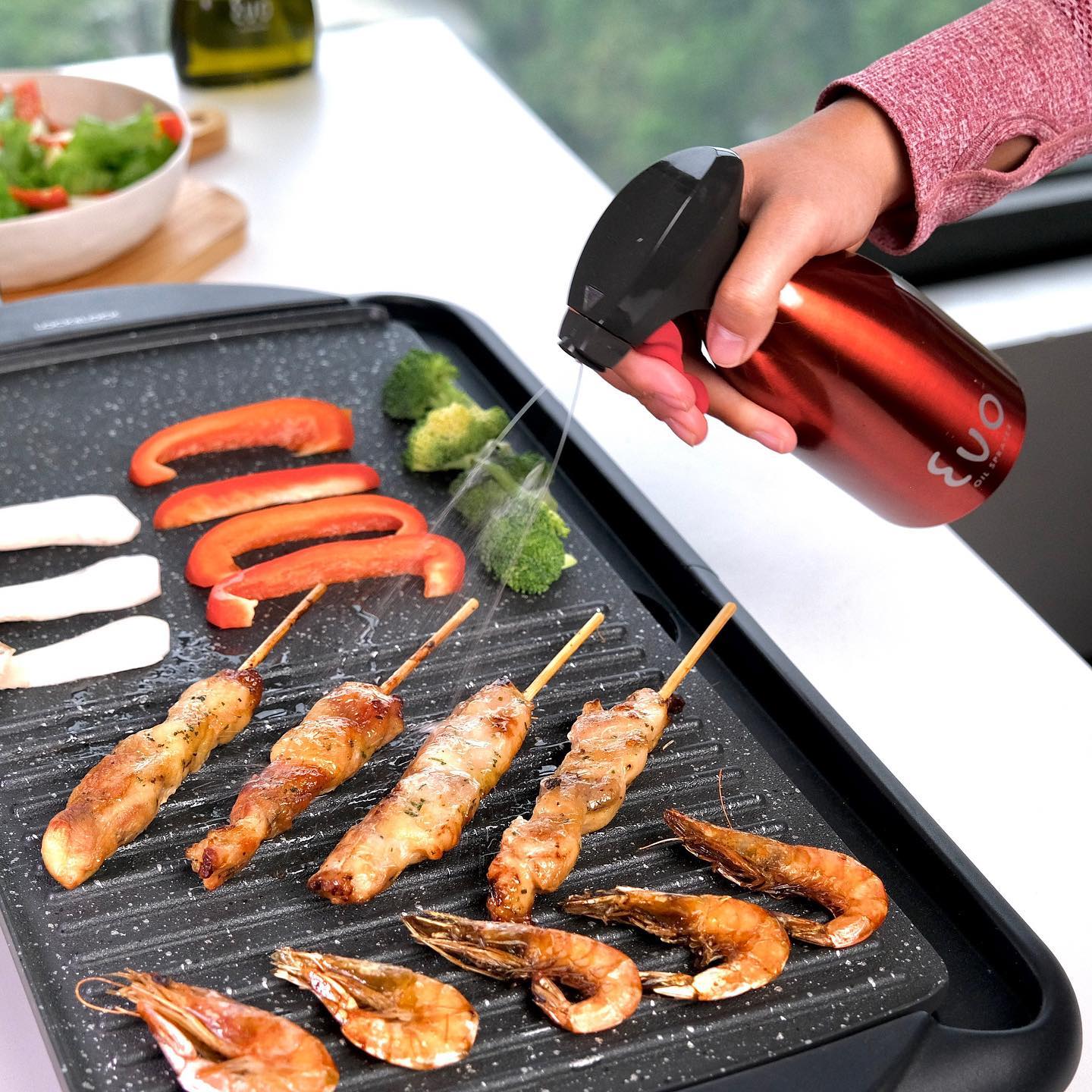 Bình xịt dầu bằng thép Inox 304 / 475ml - Evo Sprayer (Mỹ)