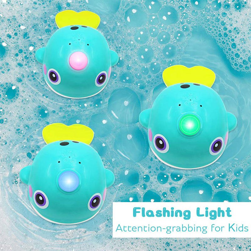 Đồ chơi Cá Voi bơi dưới nước, có đèn và phun nước