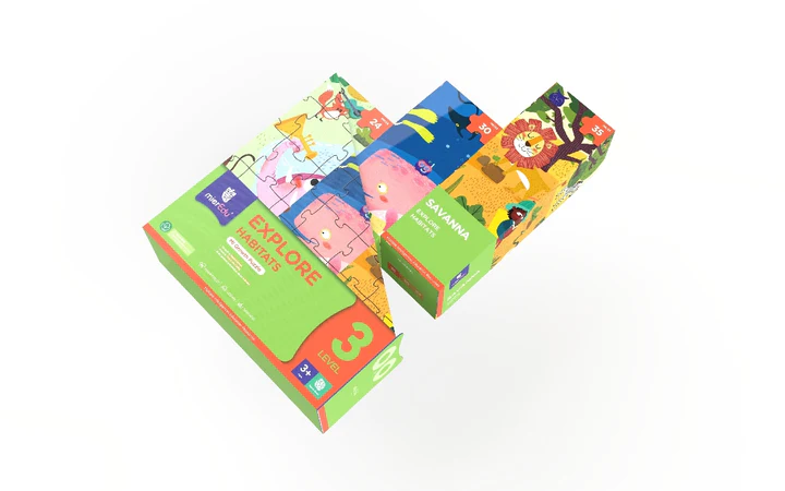 Bộ đồ chơi xếp hình 7 cấp độ mierEdu