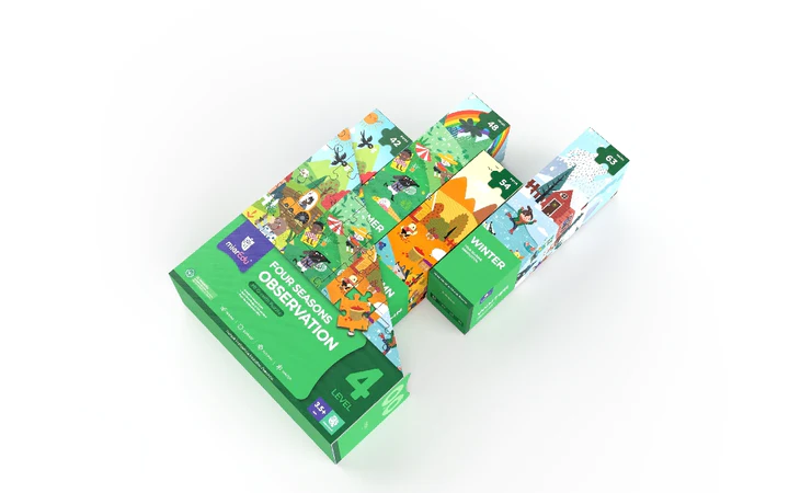 Bộ đồ chơi xếp hình 7 cấp độ mierEdu