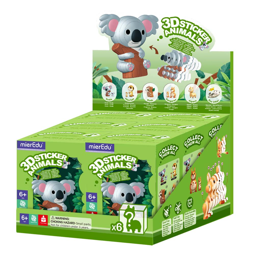 3D Sticker Blindbox  _ Hình dán mô hình 3D dễ thương ( 2 con 1 hộp )