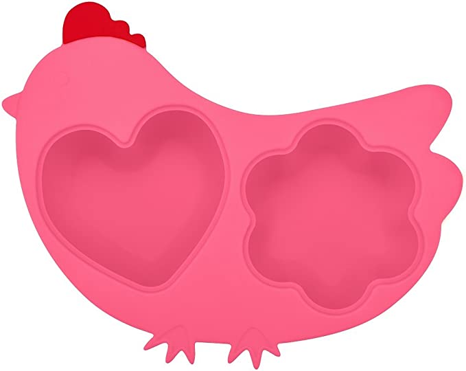 Khay hấp hình con gà Hồng - innobaby từ Hàn Quốc | Din Din SMART Silicone Chicken Steamer