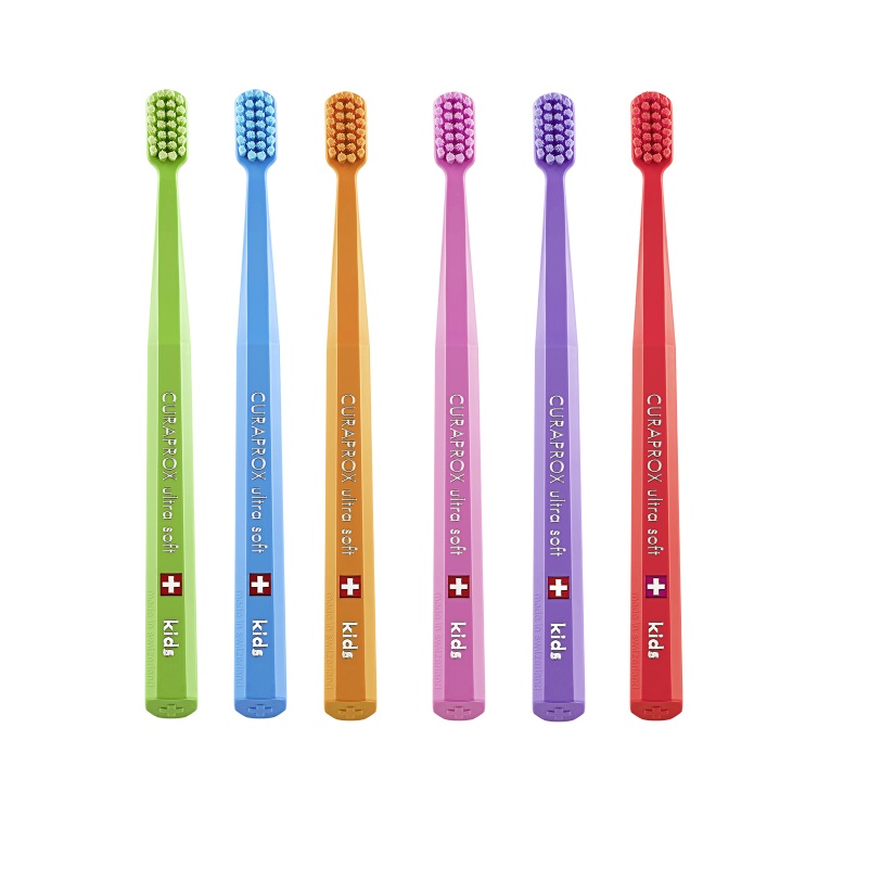 Bàn chải răng trẻ em Curaprox CS Kids 5500 Ultra Soft - Tím