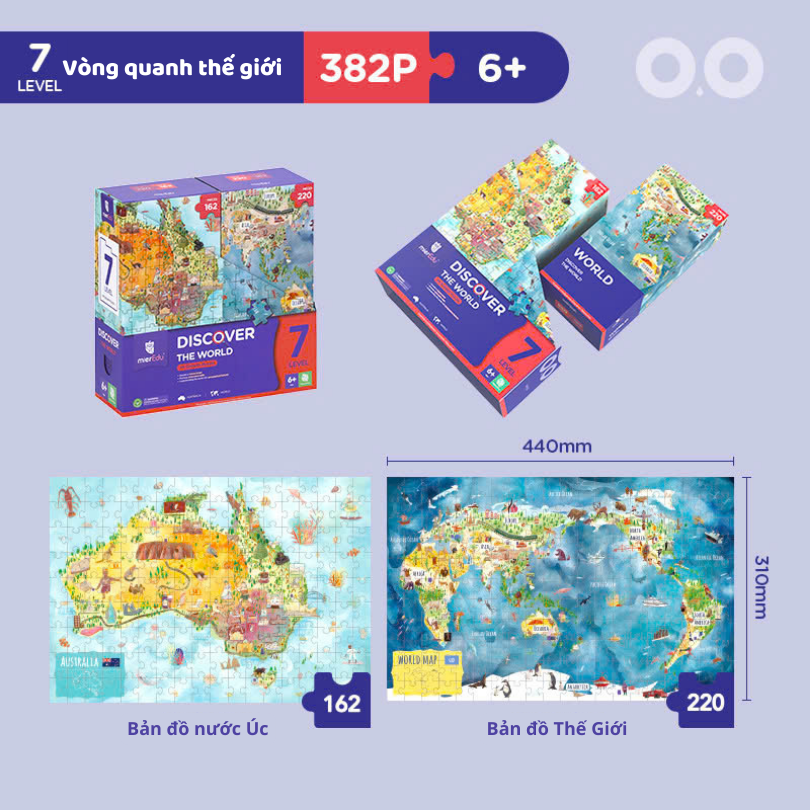 7 bộ xếp hình cấp độ (Combo 7 bộ)