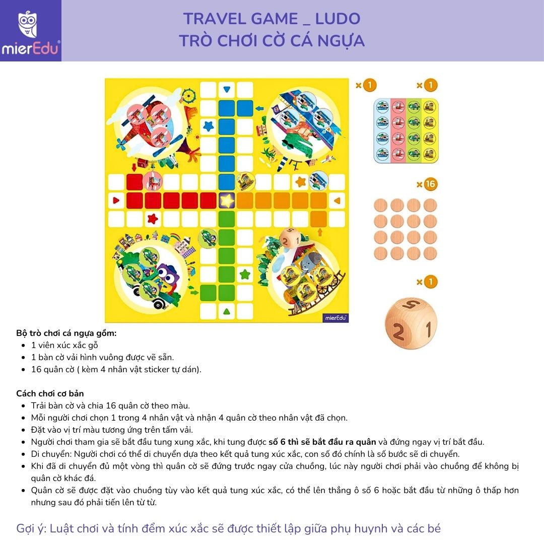 Boardgame size du lịch_ Cờ cá ngựa