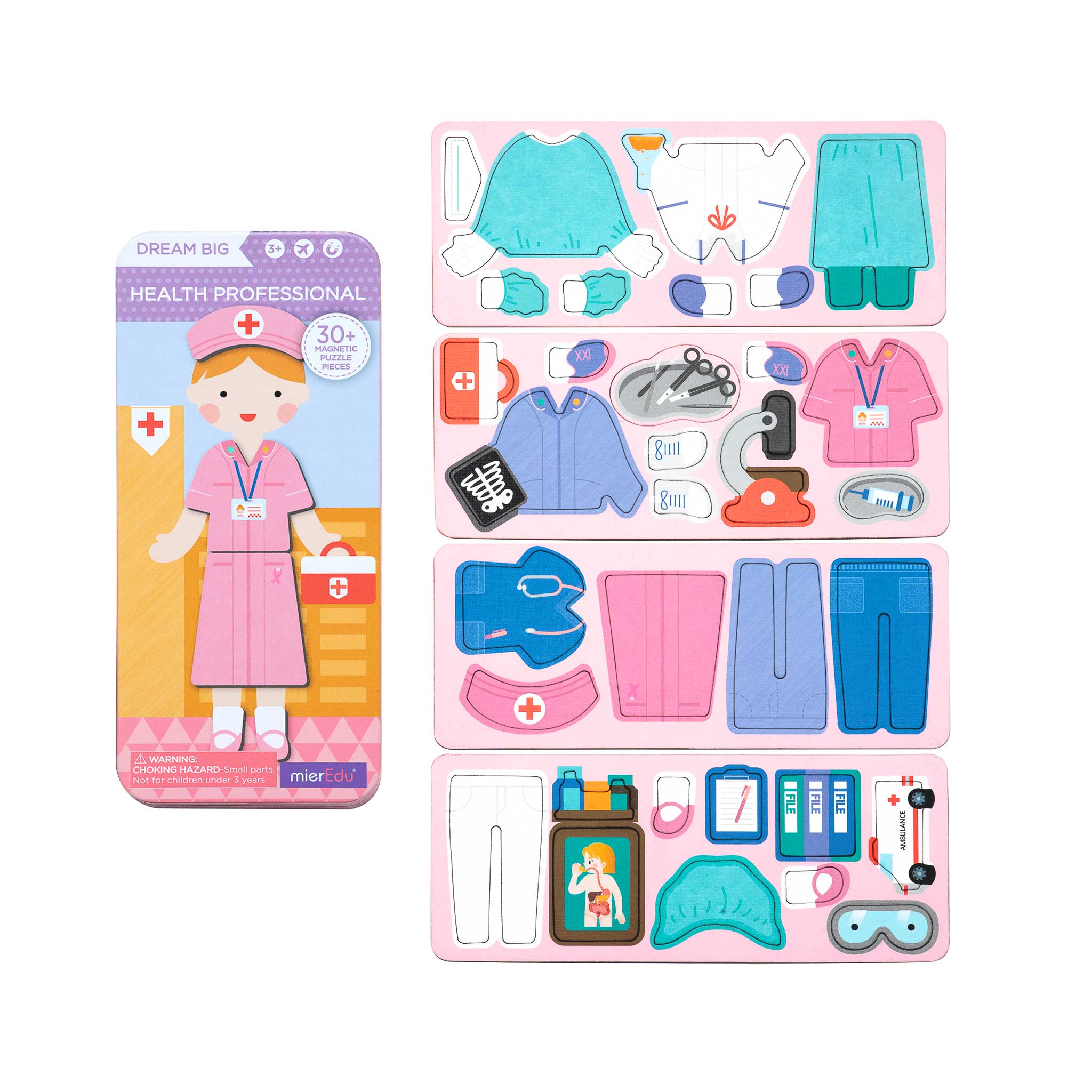 Hộp bút kèm mảnh ghép nam châm _ Y tá