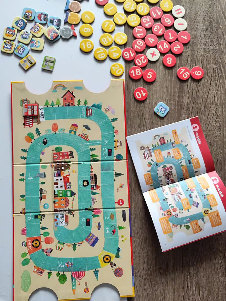 Bộ đồ chơi nam châm toán học tương tác _ Xe buýt toán học