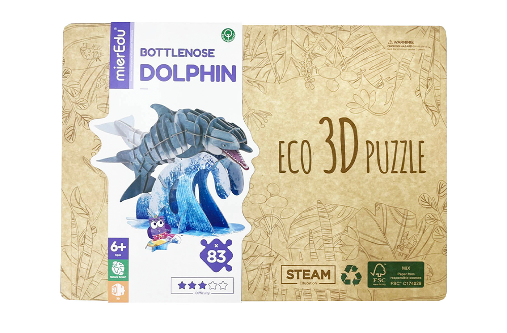 Bộ xếp mô hình 3D cử động được_Cá heo