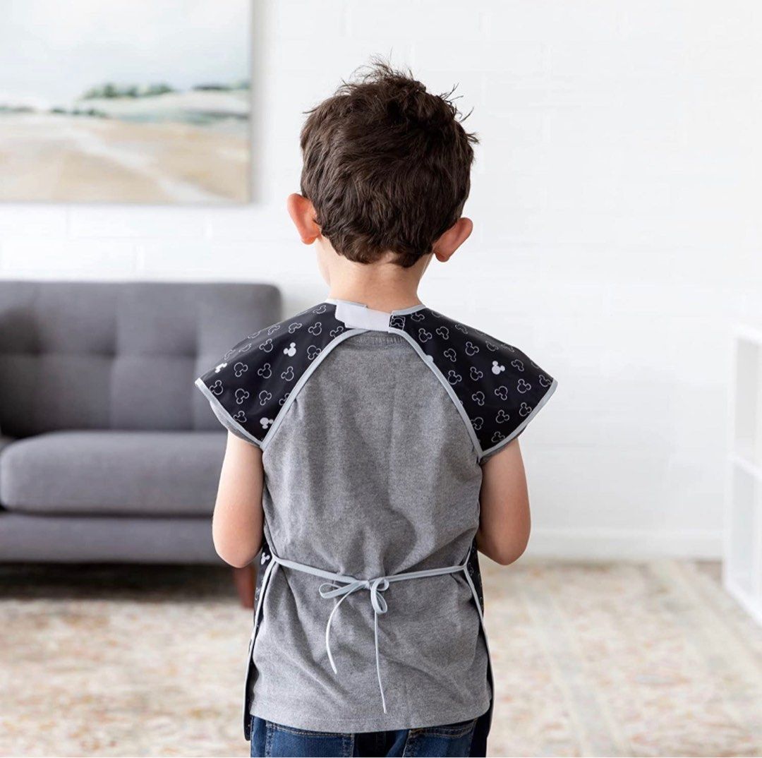 Áo yếm ăn dặm tay dài chống nước Bumkins