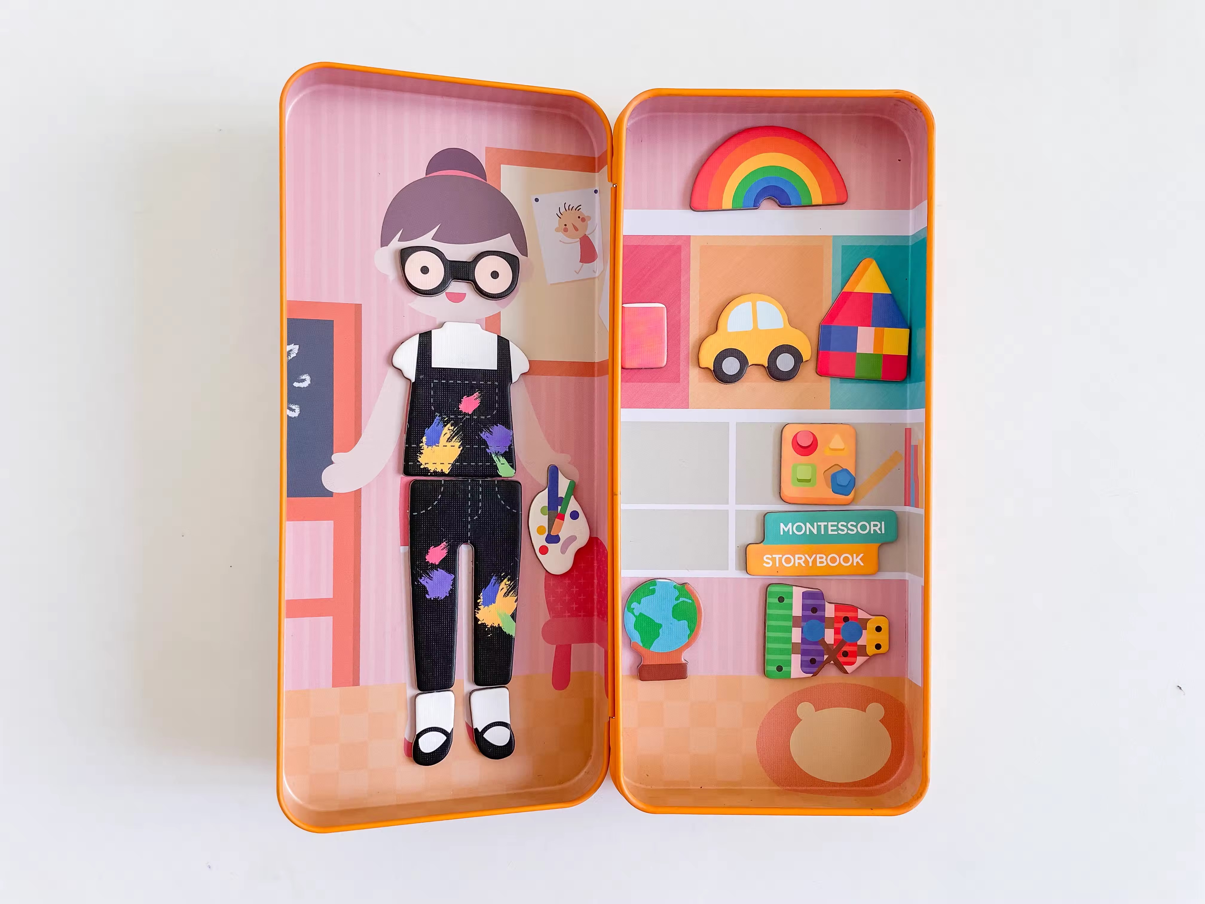 Hộp bút lắp ráp nam châm - Nghề nghiệp [mierEdu Travel Magnetic Boxes Occupations]