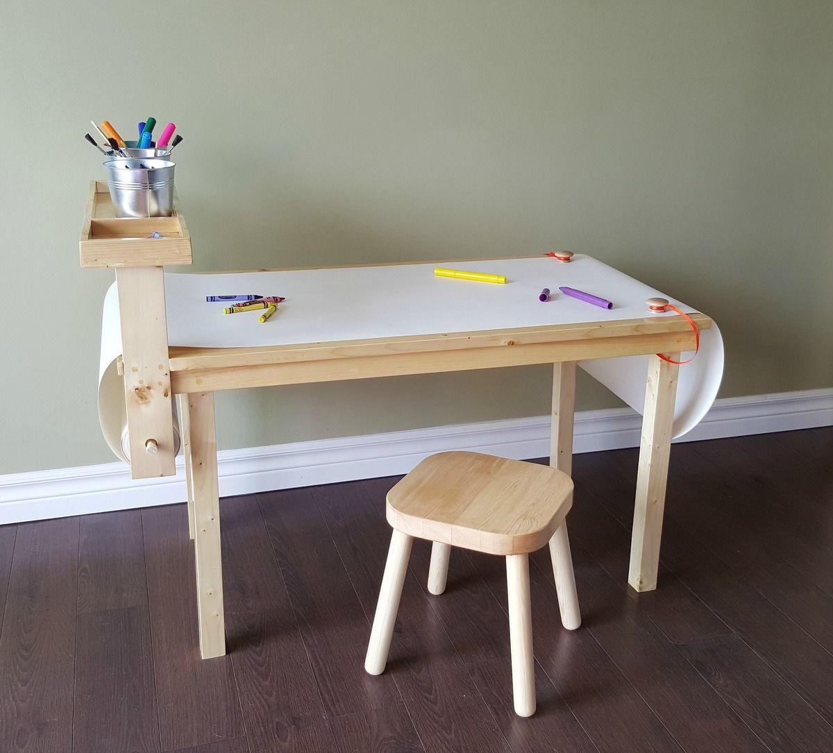 Cuộn giấy vẽ trắng 30cm x 25m, 70 gsm - Little Brian Anh Quốc