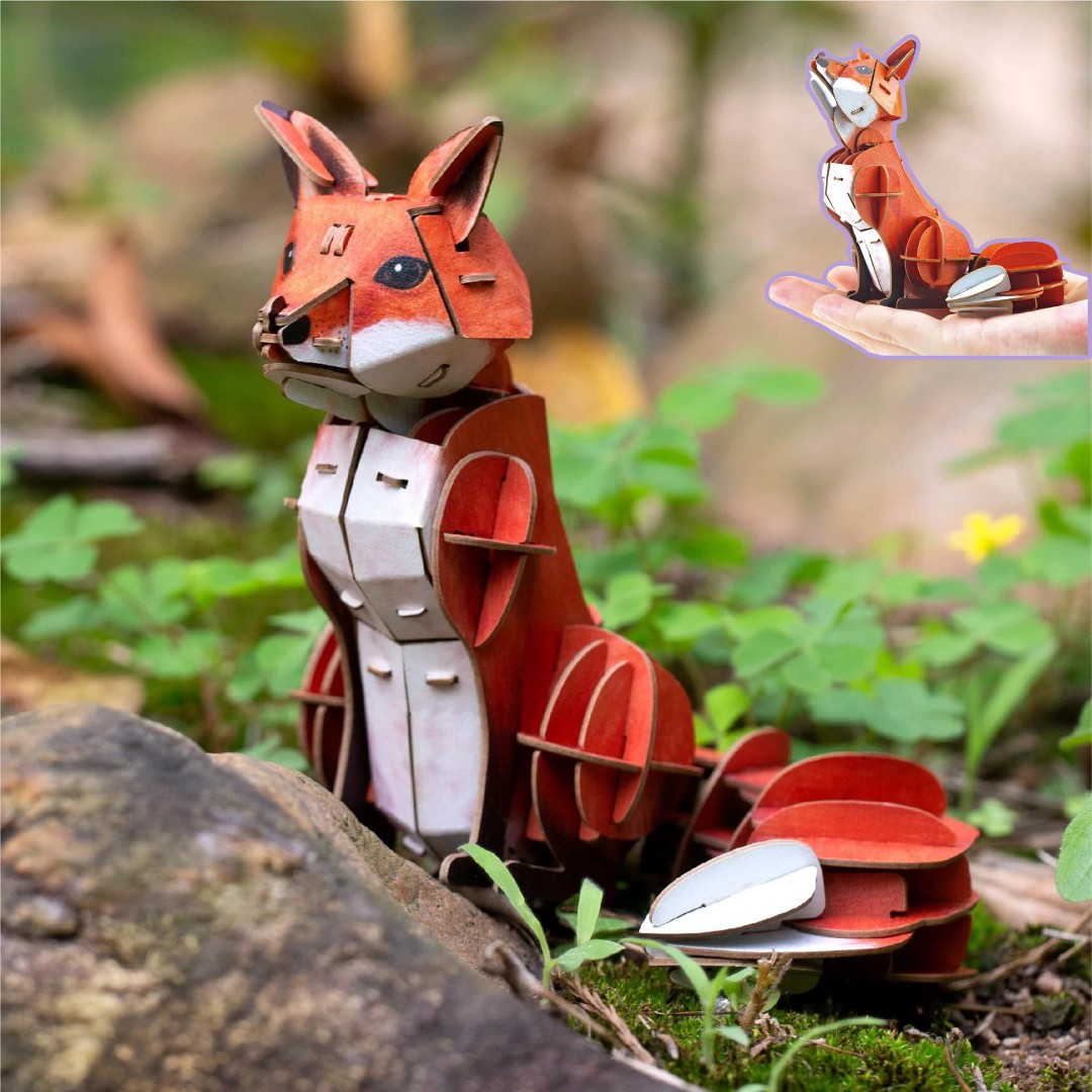 Bộ lắp ghép 3D chi tiết mierEdu - Động vật dễ thương (mini)