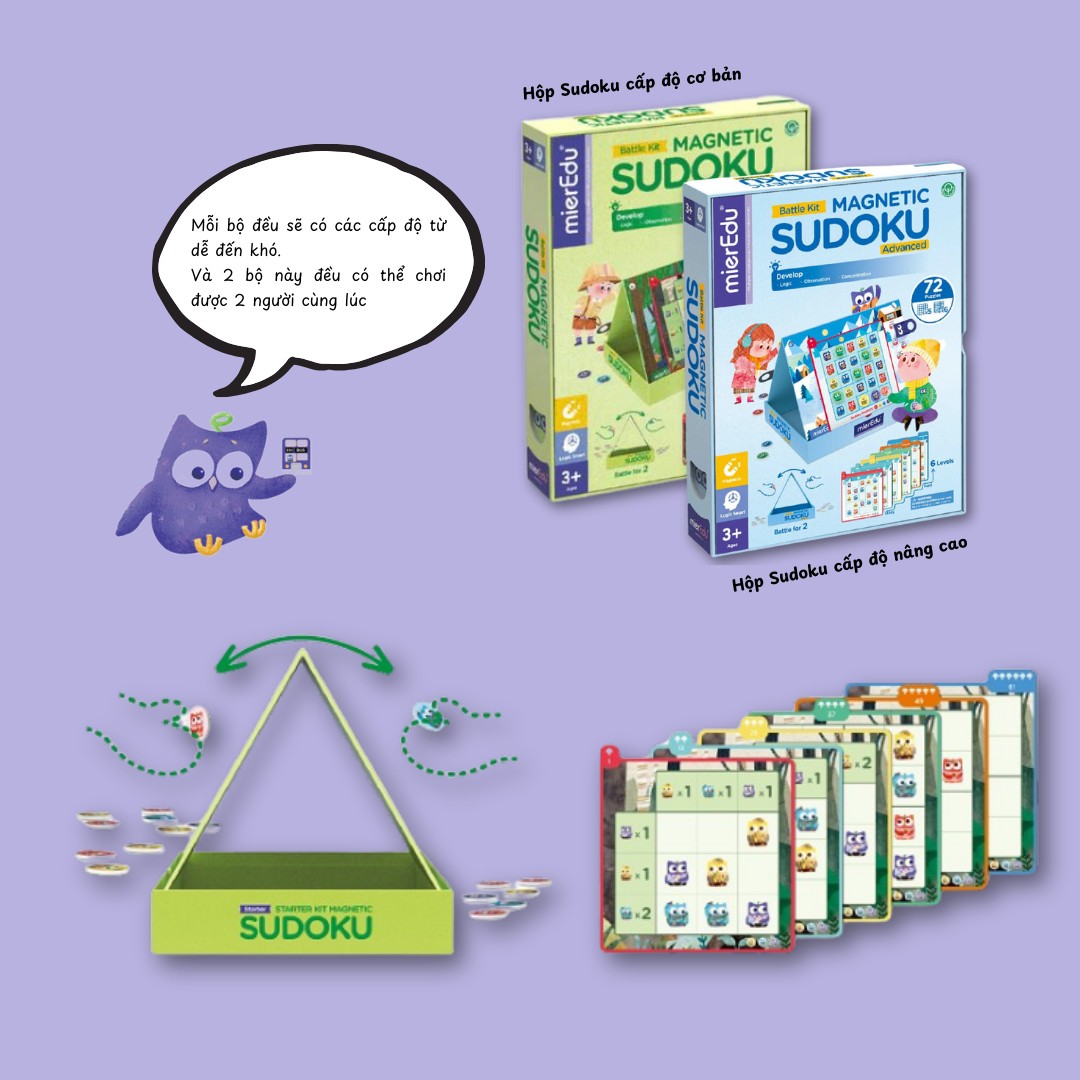 Bộ đồ chơi lắp ráp thông minh mierEdu - Sudoku [mierEdu Magnetic Sudoku Kits]