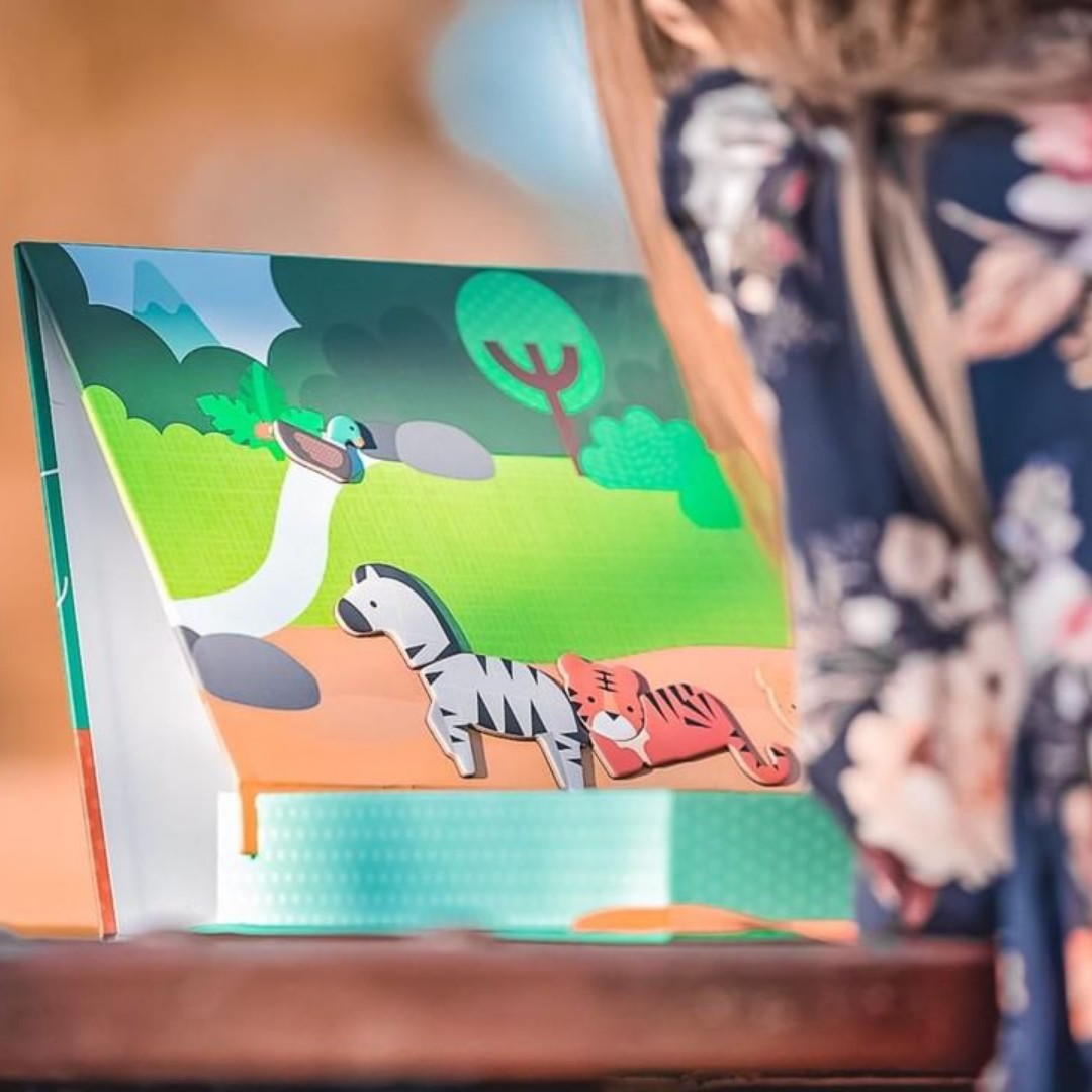 Hộp trò chơi lắp ghép nam châm sáng tạo mierEdu [Magnetic Art Case]