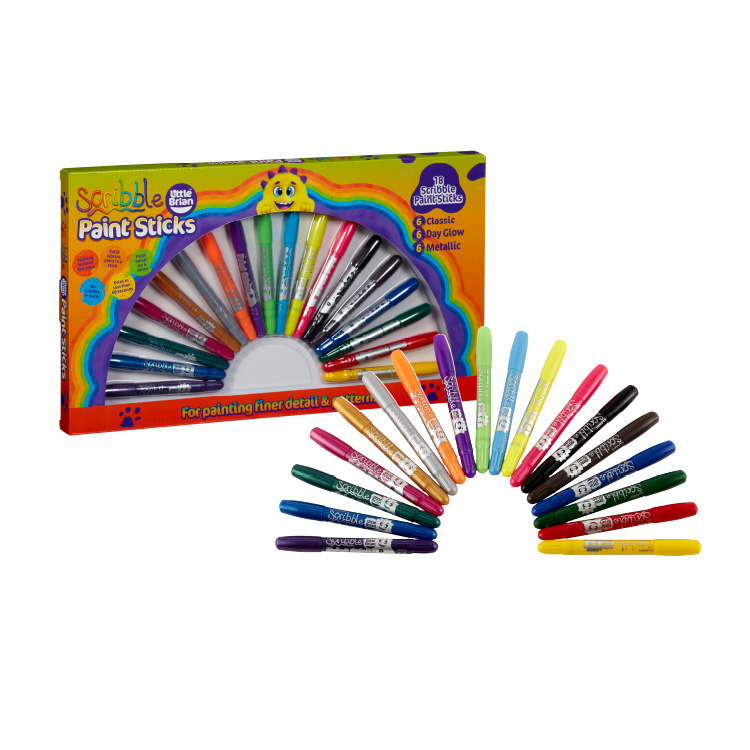 Bút sáp màu tẩy được đầu nhỏ, tô chi tiết Little Brian - 18 màu từ Anh Quốc