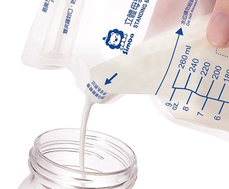 Túi trữ sữa 3D dung tích 260ml hộp 25 cái Simba