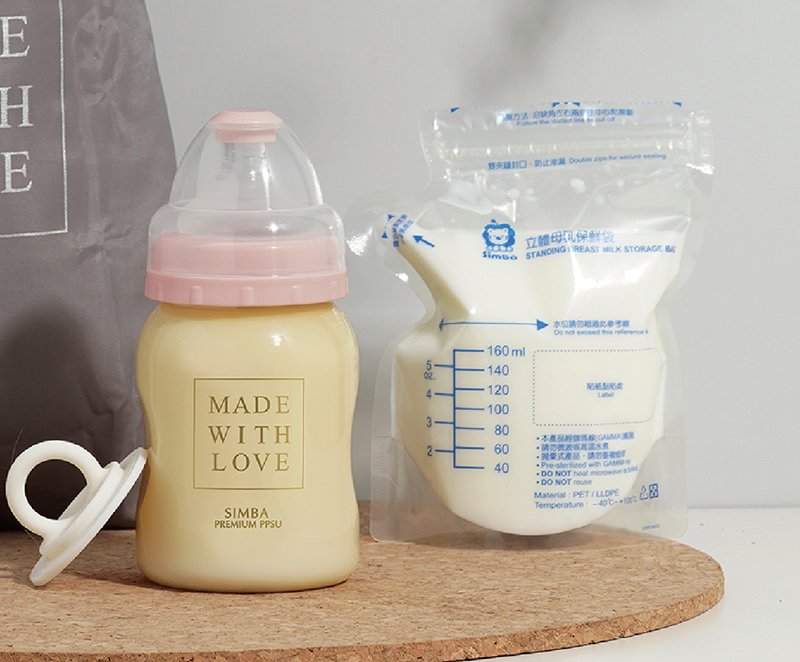 Túi trữ sữa 3D dung tích 260ml hộp 25 cái Simba