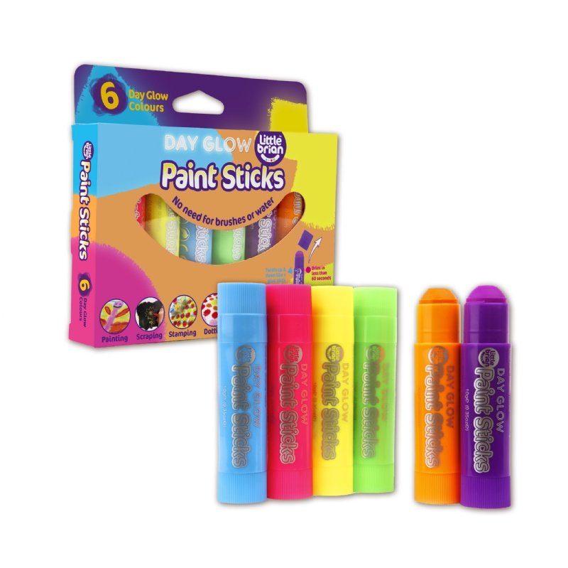 Bút sáp 6 màu dạ quang - An toàn, dễ tẩy rửa từ Anh Quốc