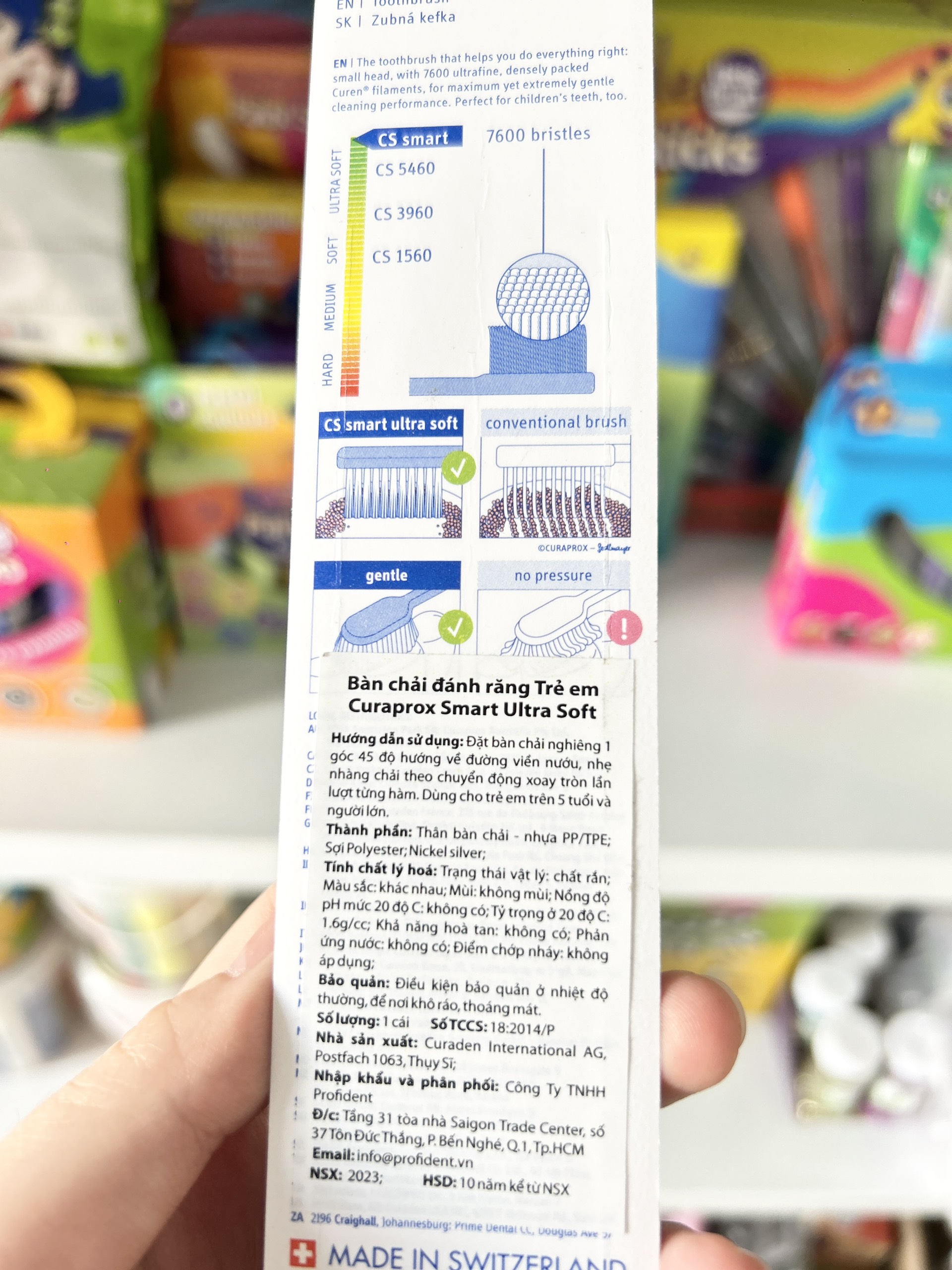 Bàn chải răng trẻ em Curaprox CS Kids 5500 Ultra Soft -  Xanh Dương