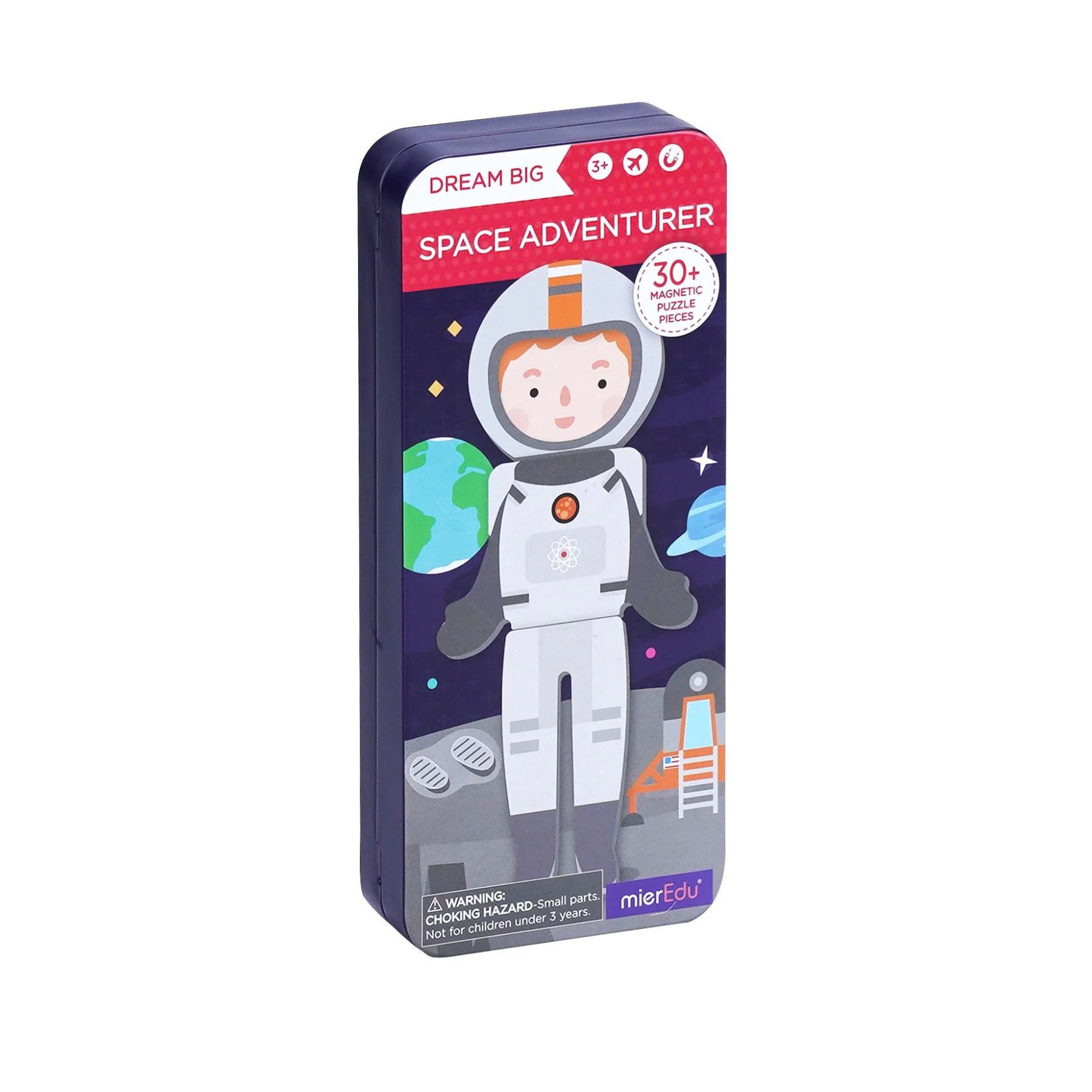 Hộp bút kèm mảnh ghép nam châm _Phi hành gia