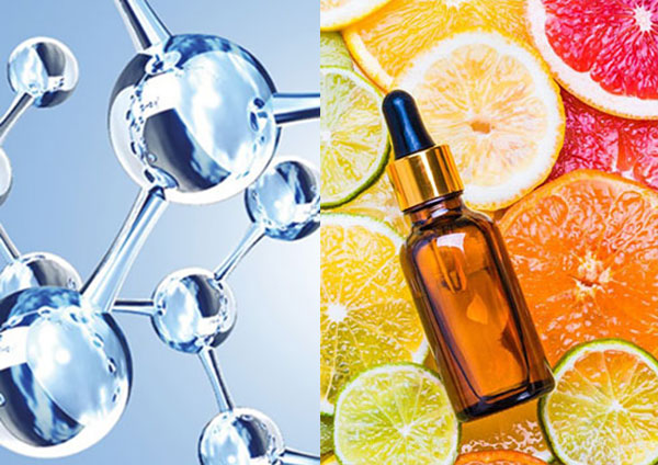 Tại sao Hyaluronic Acid thường được kết hợp với Vitamin C trong sản phẩm chăm sóc da?