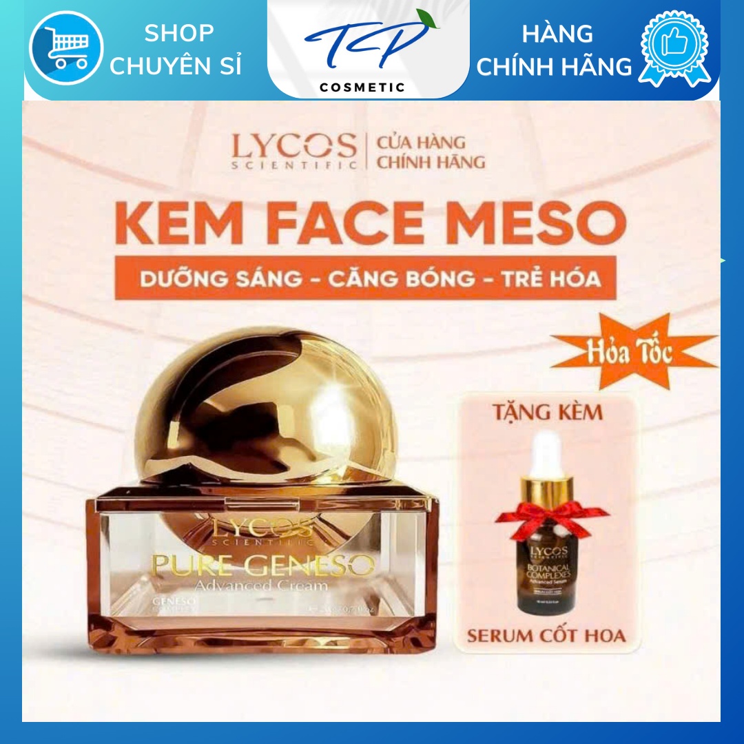 Kem Face Meso Tế Bào Gốc Lycos Pure Geneso – Bí quyết cho làn da sáng mịn và trẻ trung