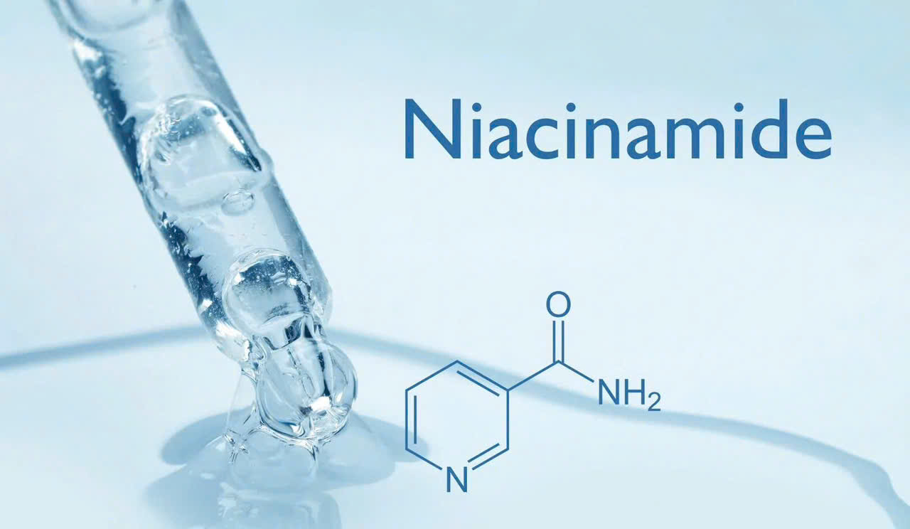 Sản phẩm chứa niacinamide giúp da căng mịn, tràn đầy sức sống