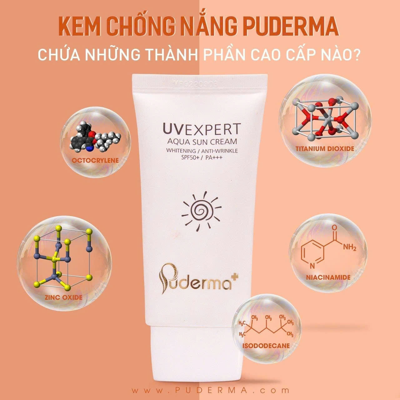 Kem Chống Nắng Puderma UvExpert Aqua SPF50+ PA++++ – Giải Pháp Bảo Vệ & Dưỡng Ẩm Da Mỗi Ngày