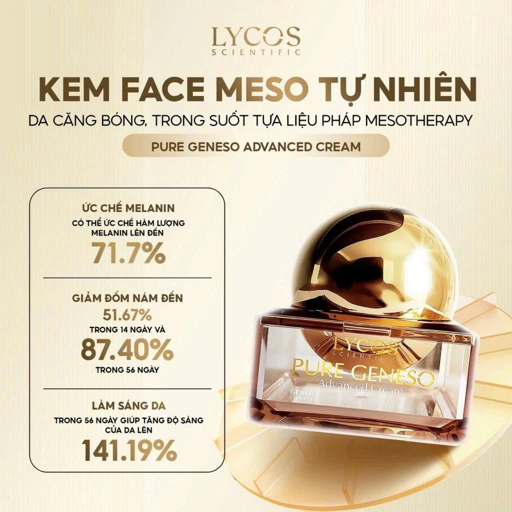 Face Meso Lycos – Giải Pháp Chăm Sóc Da Hỗ Trợ Dưỡng Sáng Và Cải Thiện Độ Đàn Hồi