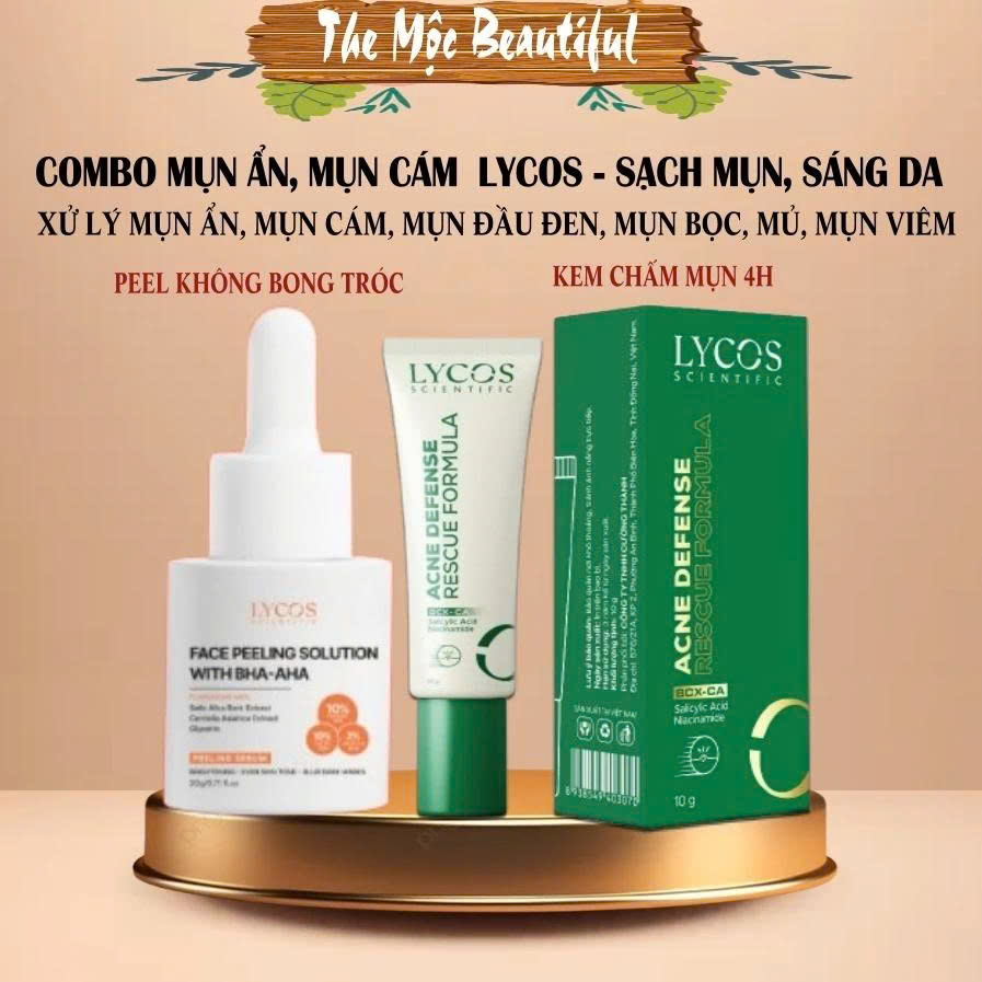 Combo Mụn Ẩn, Mụn Cám Lycos – Giải Pháp Khoa Học Cho Làn Da Sạch Mụn, Sáng Khỏe