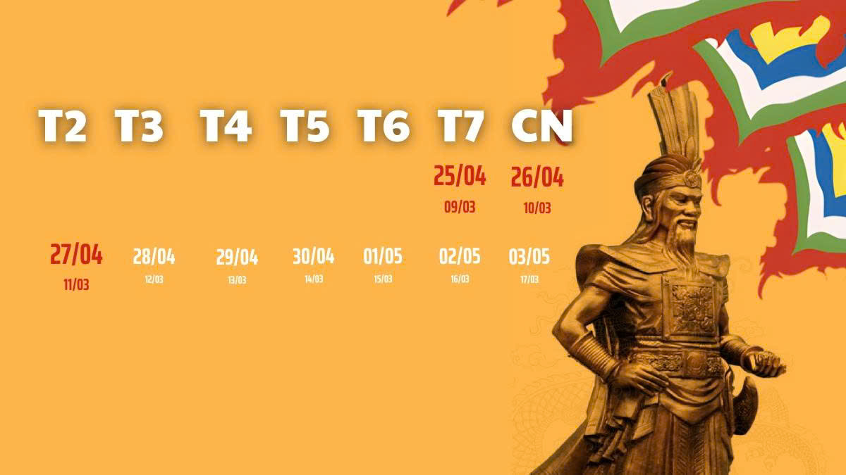 Chi Tiết Lịch Nghỉ Lễ Giỗ Tổ Hùng Vương, 30/4 Và 1/5 Năm 2026
