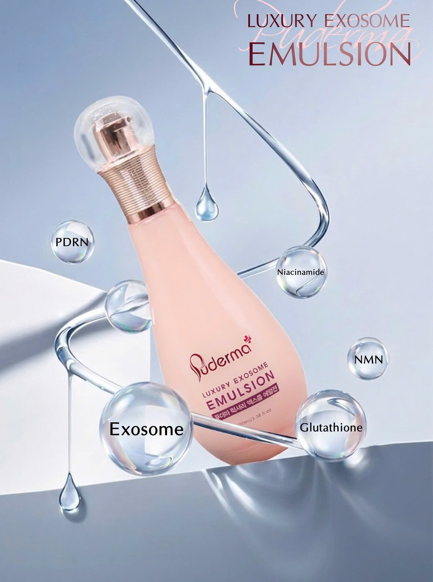 Sữa dưỡng Luxury Exosome Emulsion Puderma – Bí quyết trẻ hóa làn da từ gốc