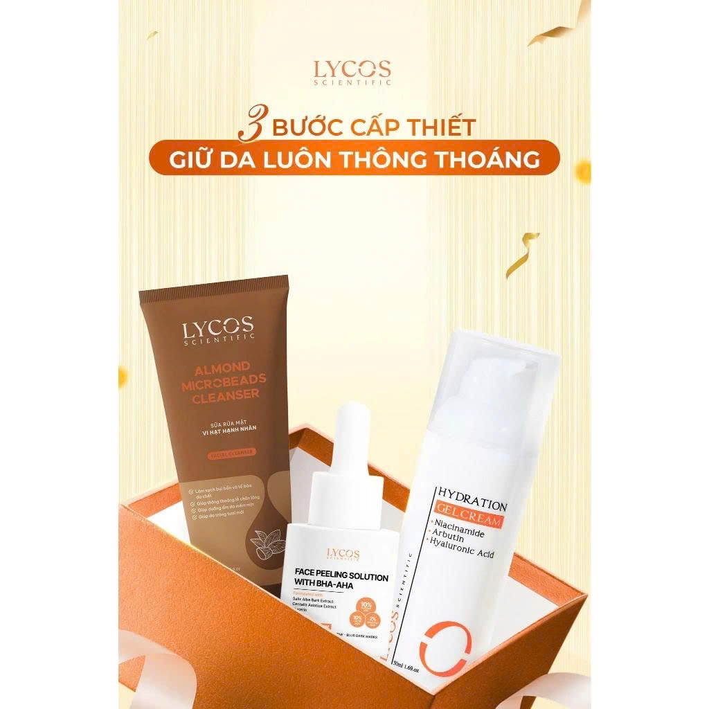 Combo làm sạch da chuyên sâu Lycos – Giải pháp hỗ trợ giảm mụn và phục hồi làn da hiệu quả
