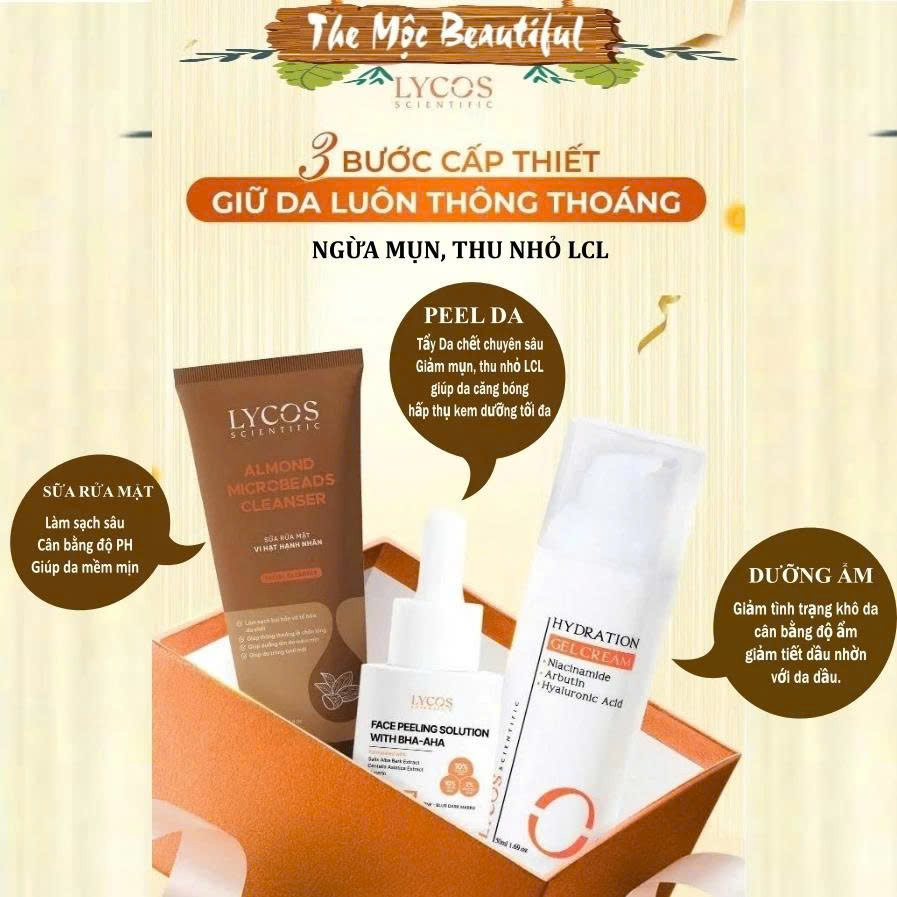 Routine chăm sóc da 3 bước cùng Lycos Scientific – Làm sạch, Peel da và Dưỡng ẩm cho làn da khỏe mạnh
