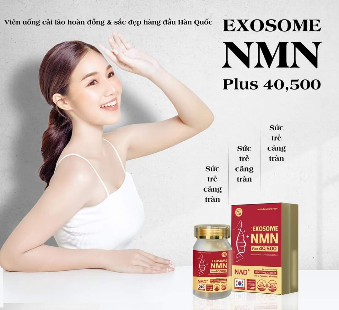 Viên Uống NMN Exosome 40500 Plus Jeil Royal – Tái Tạo Tế Bào Gốc, Trẻ Hóa, Mờ Nám, Chống Lão Hóa