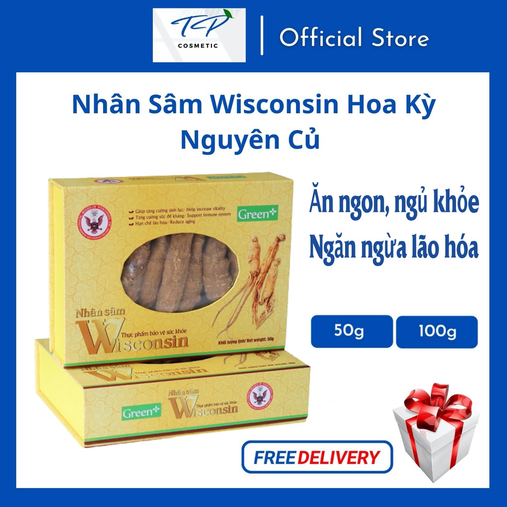 [Chính hãng] Nhân Sâm Wisconsin Hoa Kỳ (Sâm Mỹ) Cắt Lát: Bồi Bổ Sức Khỏe, Tăng Sức Đề Kháng, Điều Hòa Lipid Máu.