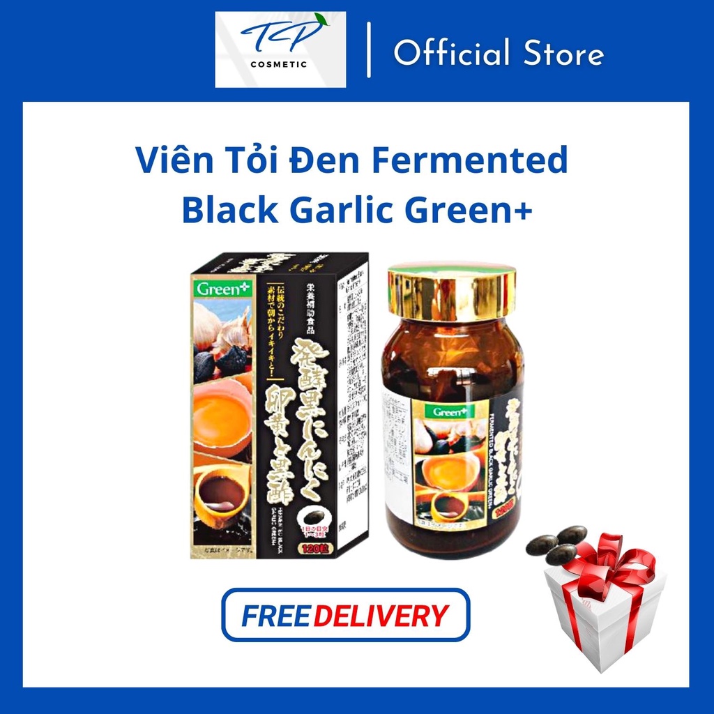 [Chính hãng] Viên Tỏi Đen Fermented Black Garlic Green+: Cải Thiện Sức Khỏe, Tăng Sức Đề Kháng