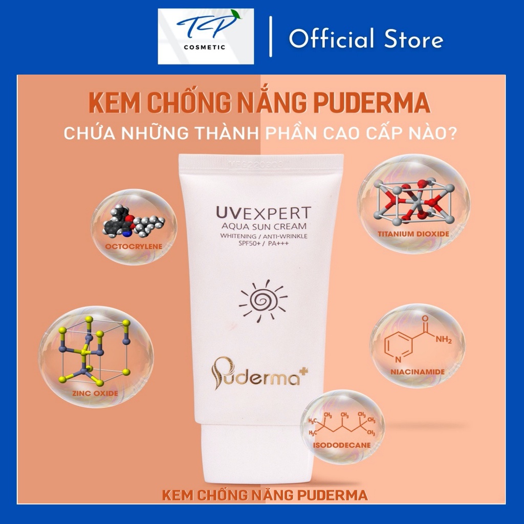 Kem Chống Nắng cao cấp Hàn Quốc PUDERMA UVEXPERT AQUA
