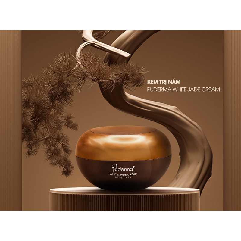 [Chính hãng] Bộ Hỗ Trợ Xóa NÁM WHITE JADE PUDERMA: Cấp ẩm, nâng cơ, tái tạo lớp biểu bì, giúp da trắng sáng, mịn màng.