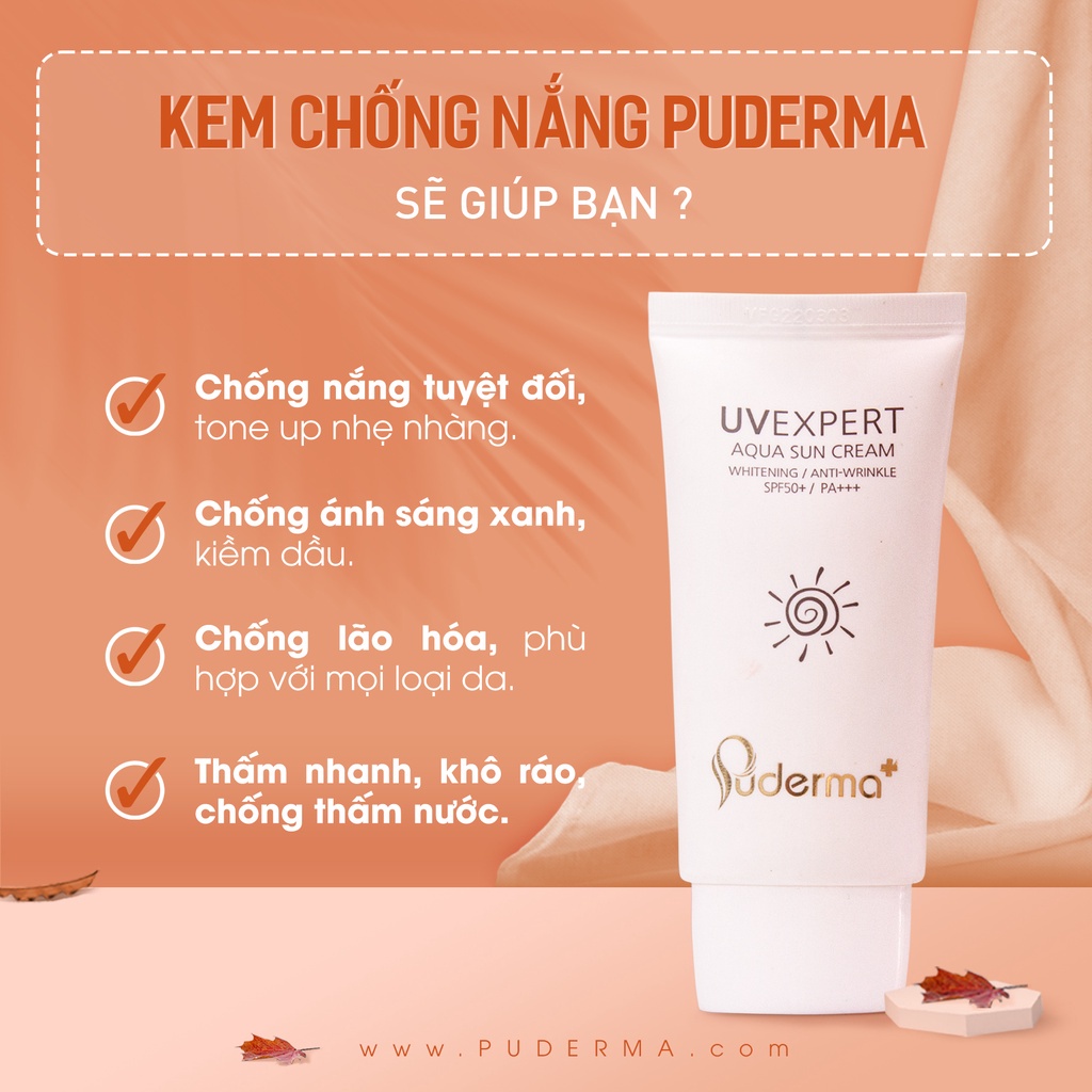 Kem Chống Nắng cao cấp Hàn Quốc PUDERMA UVEXPERT AQUA