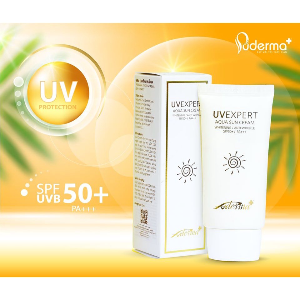 Kem Chống Nắng cao cấp Hàn Quốc PUDERMA UVEXPERT AQUA