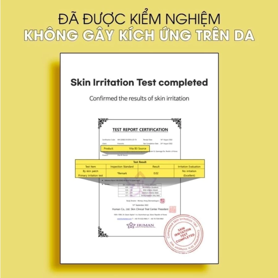[Nhập chính ngạch] TIAM Tinh Chất Dưỡng Trắng Da, Phục Hồi Sau Mụn TIAM Vita B3 Source Serum 40ml