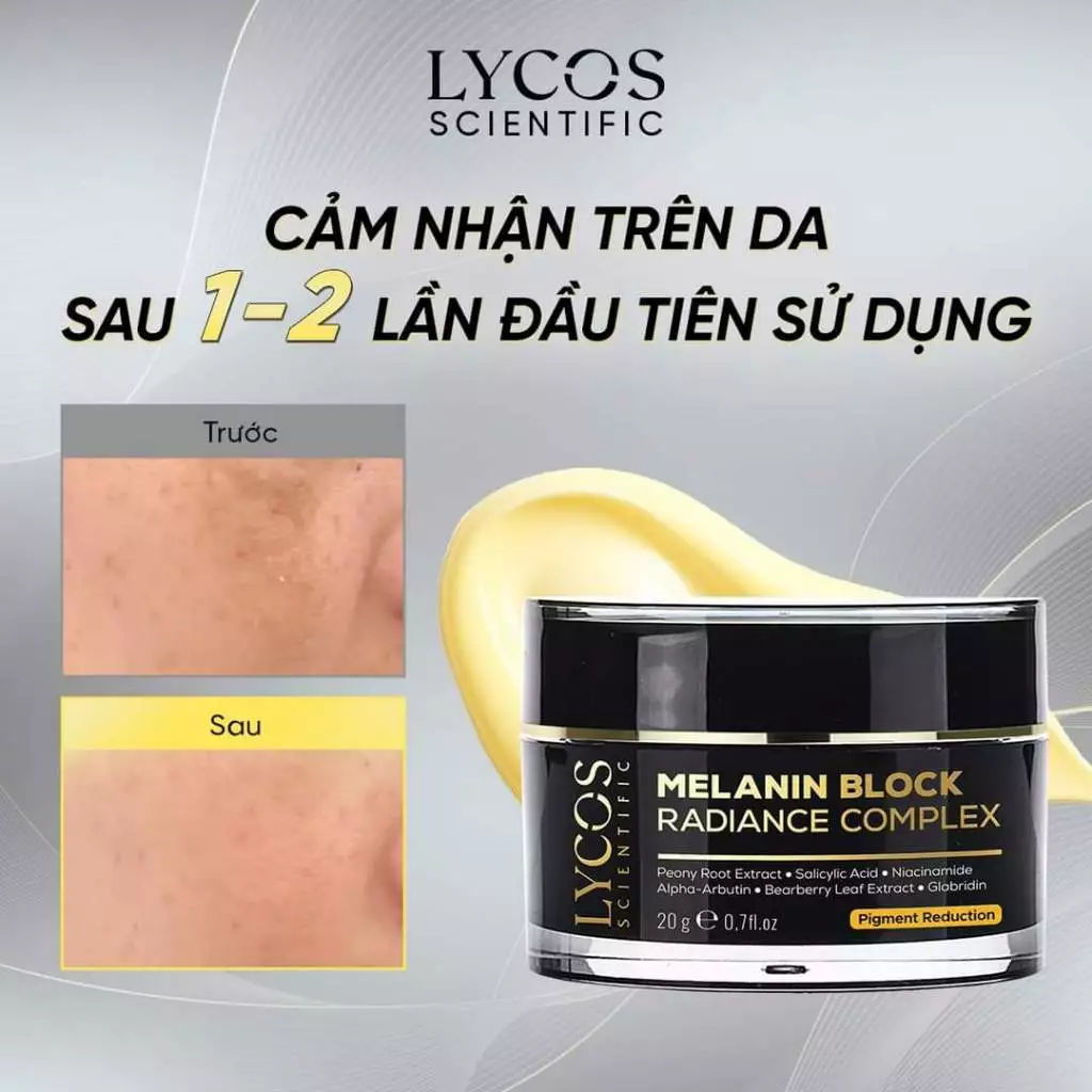 Combo Sáng Da Mờ Nám Lycos : Tinh chất Peel Da Lycos + Kem Nám Đêm Lycos - Xóa nhăn, nám tàn nhang